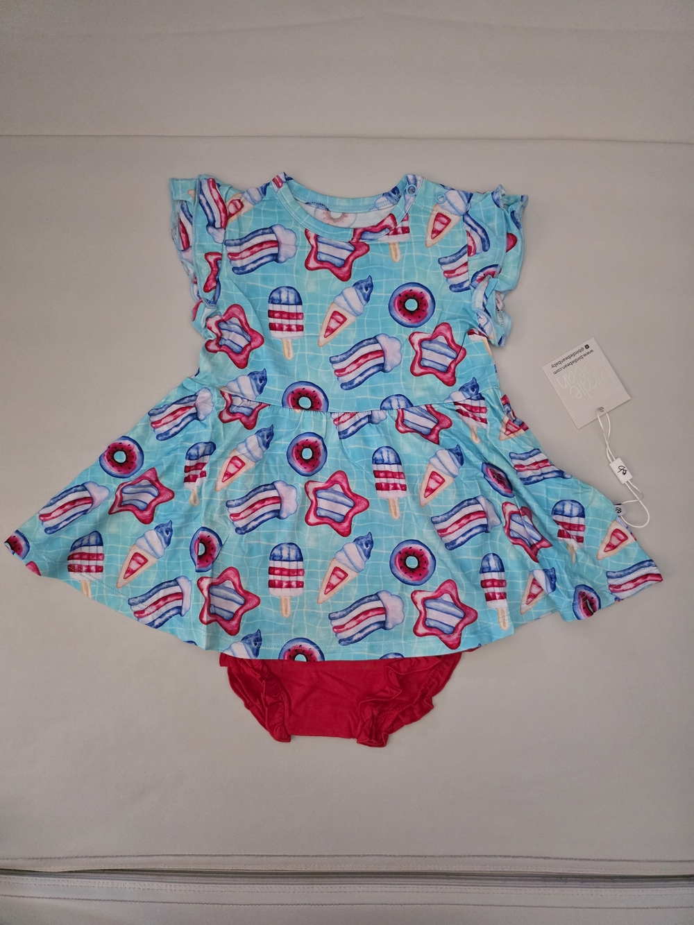 NWT Birdie Bean Liberty Bamboo Viscose Peplum Set Size 2T